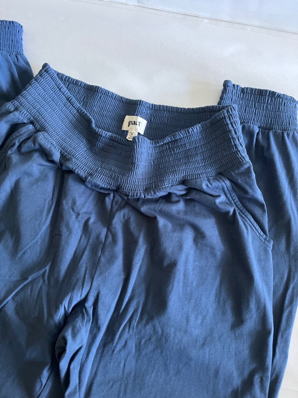 Pact Blue Joggers Size M
